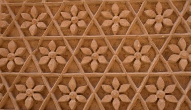 Eski şehir inşa duvarının eğri dokusu