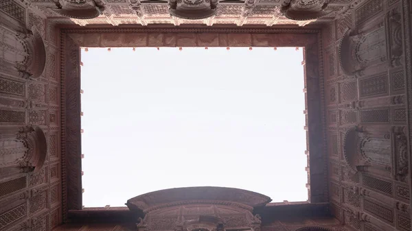 Bottom View Ancient Building Old Town Jaipur India — Stock Photo, Image