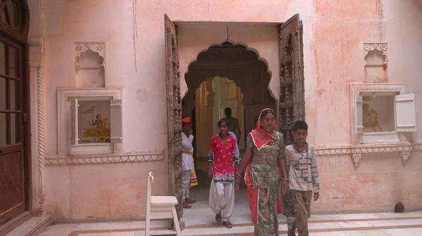 Jaisalmer Indie Sierpnia 2019 Ulica Starożytnego Złotego Miasta Jaisalmer Radżastanie — Zdjęcie stockowe