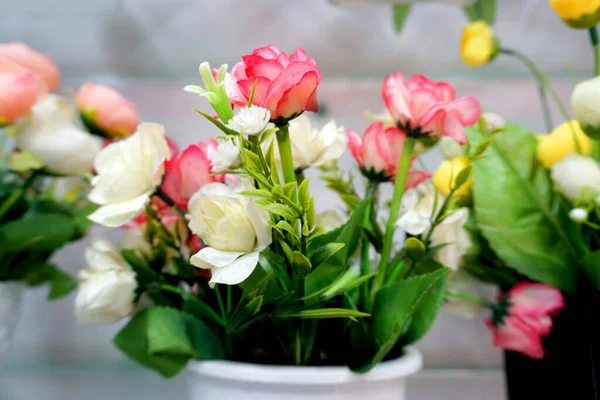 Красивые Цветы Цветочном Магазине — стоковое фото