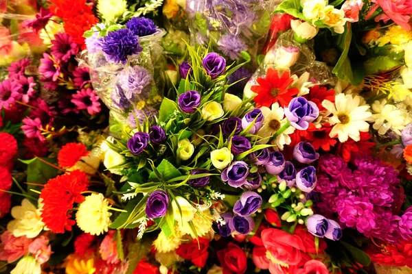 Increíble Surtido Hermosas Flores Colores Vista Cerca — Foto de Stock