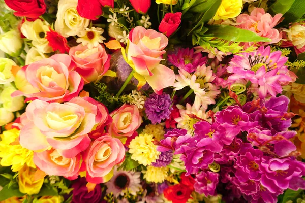 Amazing Assortment Beautiful Colorful Flowers Close View — Stock Photo, Image