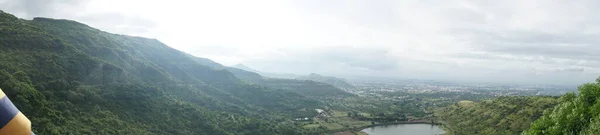 Panoramaudsigt Landskabet Bjergene - Stock-foto