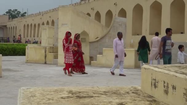 Látogatók Egyik Turisztikai Látványosságok Indiában — Stock videók