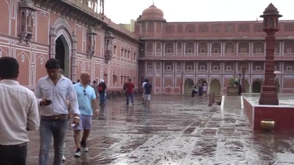 Besökare Största Turistattraktionerna Indien — Stockvideo