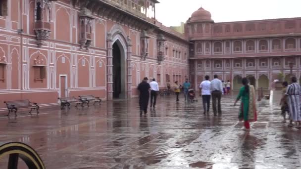 Látogatók Egyik Turisztikai Látványosságok Indiában — Stock videók