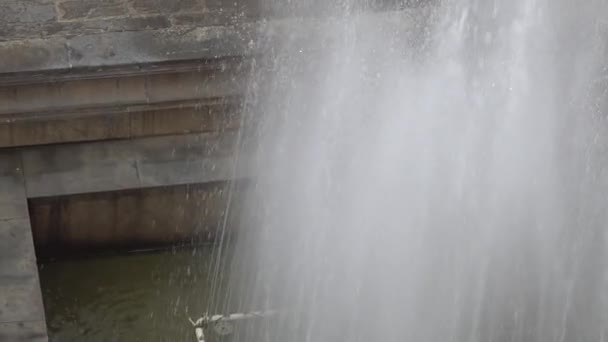 Jaipur India Augaugust 2019 Visitors Courtyard Hawa Mahal Fountain Footage — 비디오