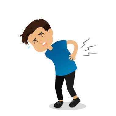 Sırt Ağrısı, konsept erkekler arkalarında ellerini aldı acıdan.