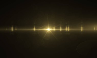 Arka planda mercek ışığı var. Fotoğrafların üzerine kaplama ya da ekran filtresi eklemek kolay