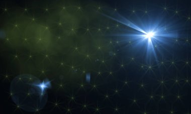 Arka planda mercek ışığı var. Fotoğrafların üzerine kaplama ya da ekran filtresi eklemek kolay