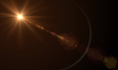 Arka planda mercek ışığı var. Fotoğrafların üzerine kaplama ya da ekran filtresi eklemek kolay