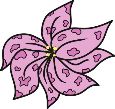 Fuşya tonları içinde güzel pembe bir çiçek. Belki de zehirlidir.