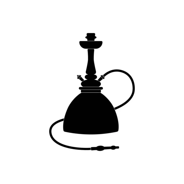 Das Shisha Symbol Ist Ein Rauchgerät Form Eines Flachen Musters — Stockvektor
