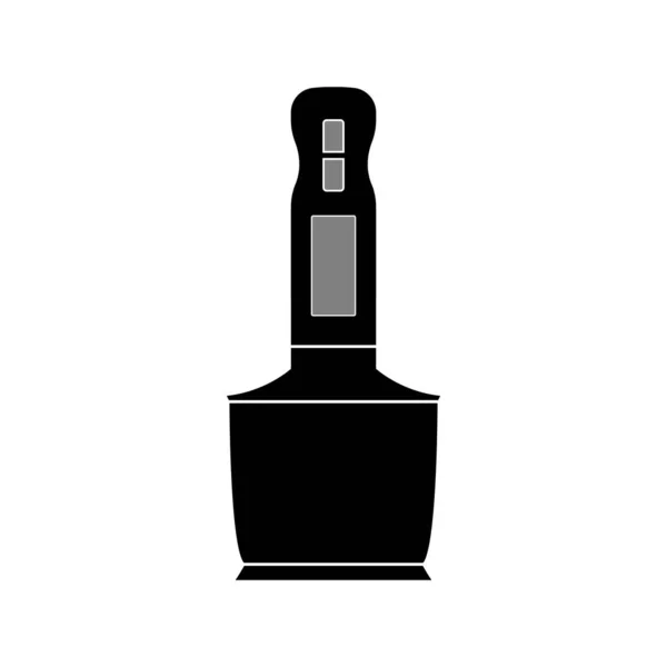 Electric Immersion Blender Icon White Background Vector Image — стоковый вектор