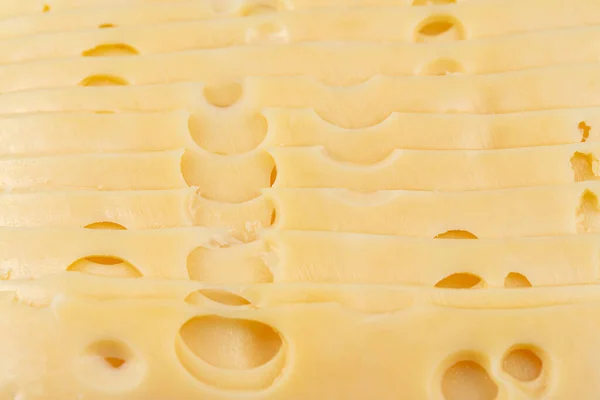 Sýrová Textura Vzor Sýra Velkými Otvory — Stock fotografie