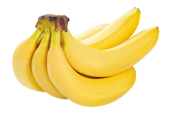 Banana Bunch Isolated White Background File Contains Clipping Path — Stock Photo, Image