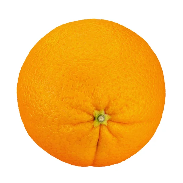 Pomerančové Ovoce Zralé Oranžové Izolované Bílém Pozadí Zdravé Jídlo Soubor — Stock fotografie