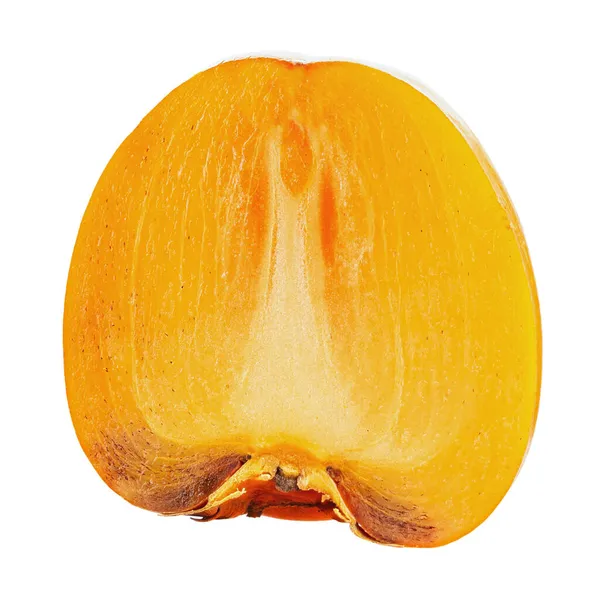 Ωριμότητα Πορτοκαλιού Φρούτο Λωτός Απομονώνονται Λευκό Φόντο Αρχείο Περιέχει Διαδρομή — Φωτογραφία Αρχείου