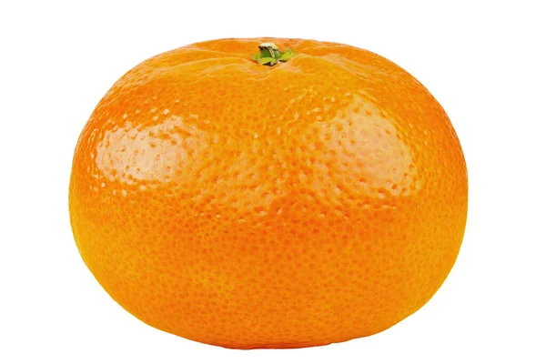 Tangerine Clementine Sluiten Nieuw Biologisch Sinaasappelfruit Geïsoleerd Witte Achtergrond Bestand — Stockfoto