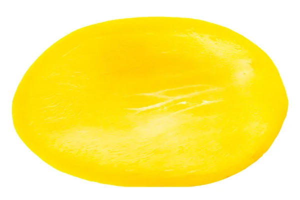 Beyaz Arka Planda Yarı Izole Edilmiş Taze Mango Kesme Yolu — Stok fotoğraf