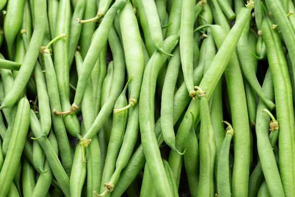 Fundo Feijão Verde Comida Saudável Vista Superior Veganismo — Fotografia de Stock