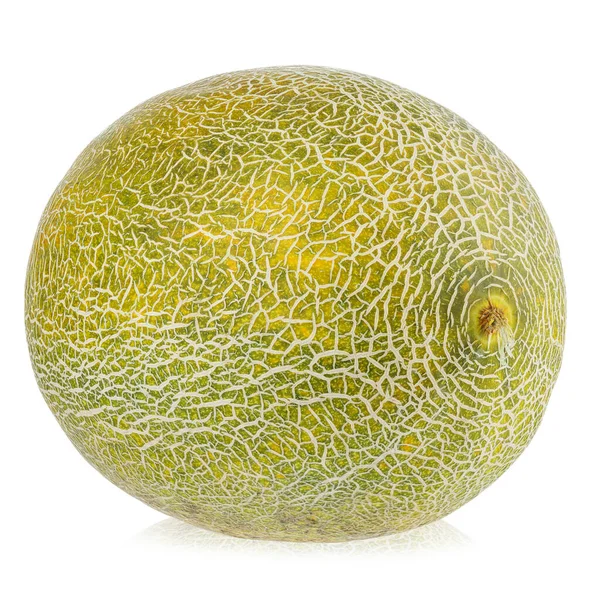 Reife Melone Isoliert Auf Weißem Hintergrund Datei Enthält Schnittpfad — Stockfoto