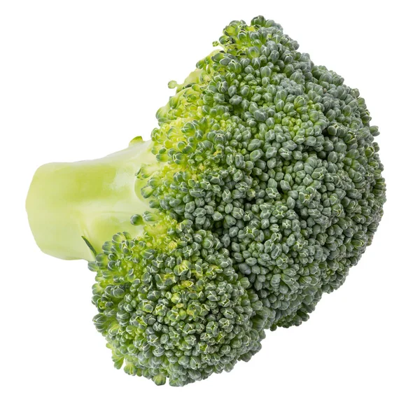 Fresh Rawe Broccoli Isolated White Background File Contains Clipping Path — Stock Photo, Image
