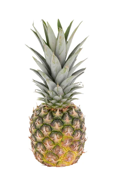 Single Whole Pineapple Isolated White Background Exotic Fruit File Contains — 스톡 사진