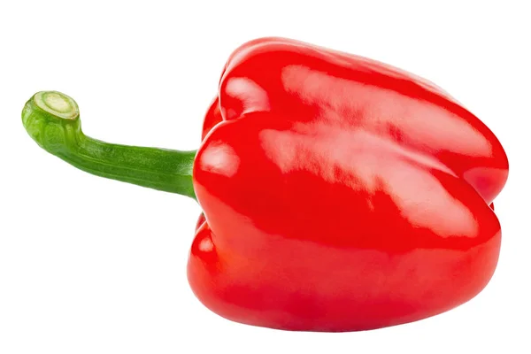 Paprika Pepper Red Bell Pepper Isolated White Background Sweet Red — Stockfoto