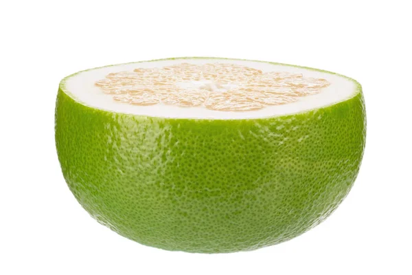 Citrus Sweetie Pomelit Oroblanco Απομονώνονται Λευκό Φόντο Γκρο Πλαν Πεδίο — Φωτογραφία Αρχείου