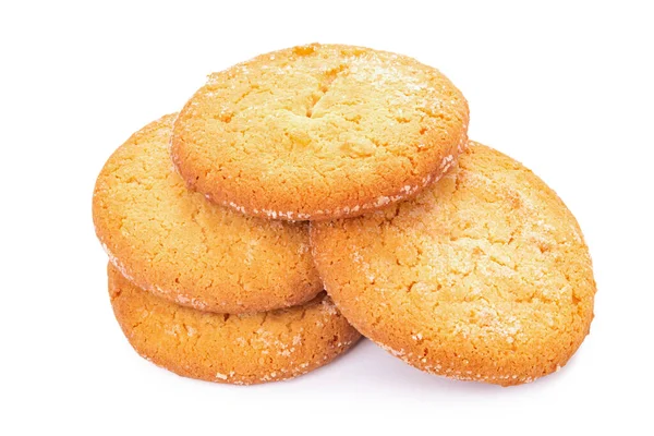 Hausgemachtes Shortbread Cookie Auf Weißem Hintergrund — Stockfoto