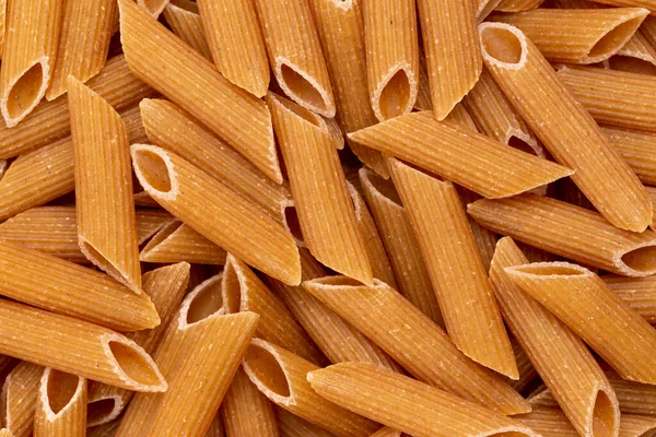 Background Pasta Penne Penne Rigate Top View Close — Stock Photo, Image