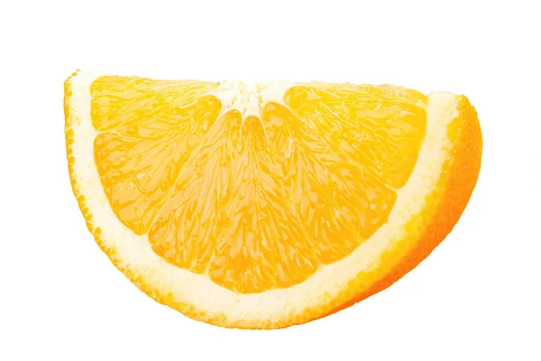 Orange Fruit Orange Slice Isolate White File Contains Clipping Path — Stock Photo, Image