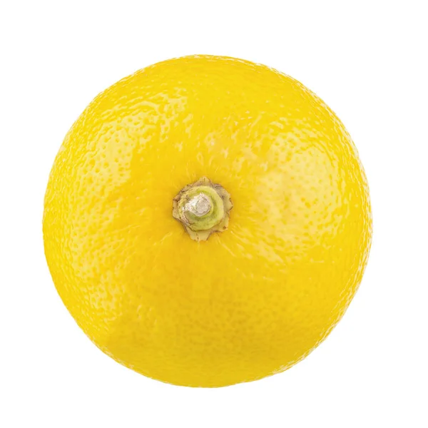 Natural Lemon Fruit Isolated White Background Creative Food Concept Tropical — Fotografia de Stock