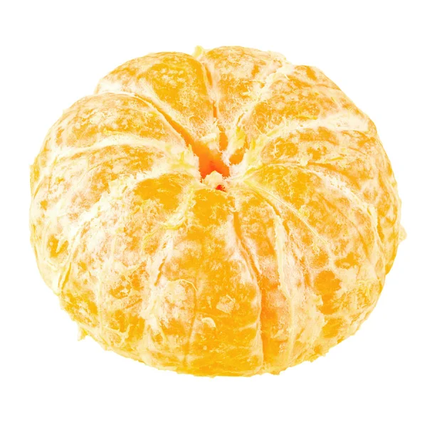 Mandarin Tangerine Citrus Fruit Isolated White Background File Contains Clipping — Stockfoto