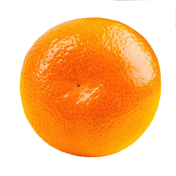 Mandarin Tangerine Citrus Fruit Isolated White Background File Contains Clipping — Zdjęcie stockowe