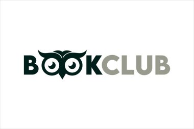 Kitap kulübü logosu tasarımı, kitap kulübü logosu fikirleri, simge, etiket, amblem