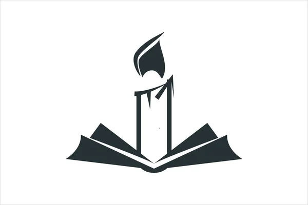 Book Club Logo Design Book Club Logo Ideas Icon Label — Stock Vector