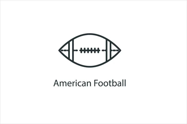 American Football Ikone Thin Line Stock Illustration American Football Ikone — Stockvektor