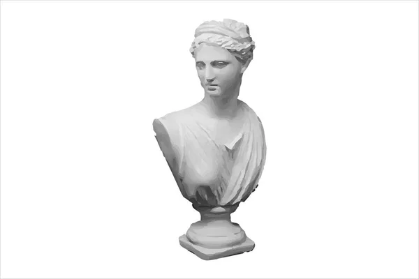 ダイアナ狩りの女神だ ローマの神々像ストックイラスト — ストックベクタ
