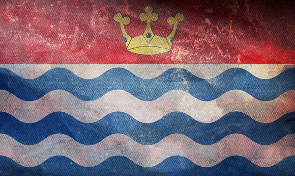 Vue Dessus Drapeau Rétro Comté Grand Londres Avec Texture Grunge — Photo