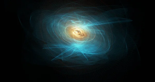 Glühender Kosmischer Wirbel Oder Supernova Illustration Abstrakte Kreative Moderne Bunte — Stockfoto