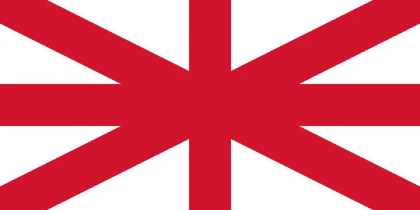 スコットランド部分なしで英国の旗のトップビュー 平面設計 レイアウト 旗の背景 — ストック写真