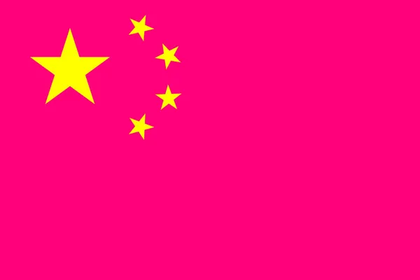 Top View Flag Bisexual Pride People Republic China Flagpole Plane — Stock Photo, Image