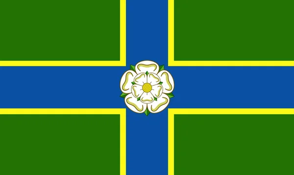 Top View North Riding Yorkshire County Bandera Del Reino Unido — Foto de Stock