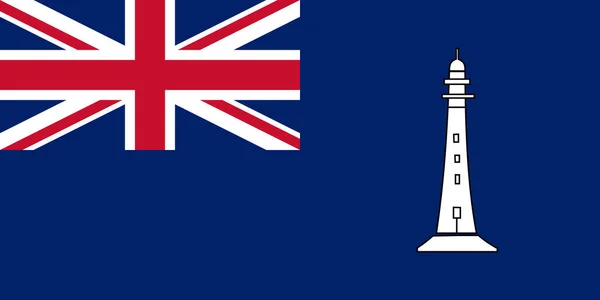 Vista Superior Bandeira Cadete Dos Comissários Britânicos Dos Faróis Norte — Fotografia de Stock