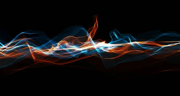 Звукова Хвиля Барвисті Коливання Музичного Імпульсу Світловий Імпульсний Візерунок Відлуння — стокове фото