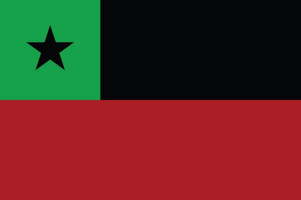 Краєвид Прапор Африки Дев Ятнадцятий День Свободи Ніякого Флагштока Планове — стокове фото
