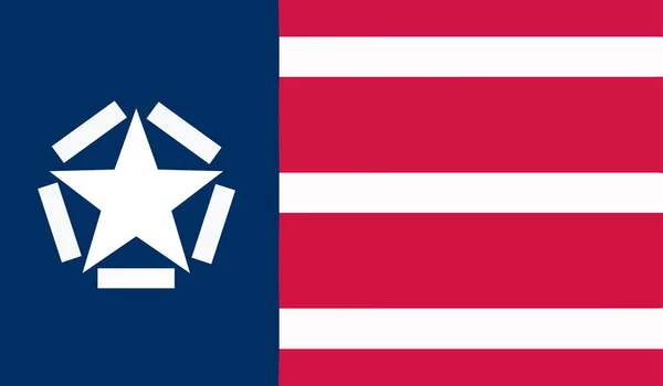 Vista Superior Liberdade História Bandeira Bandeira Virginia War Memorial Flag — Fotografia de Stock