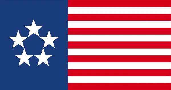 펜타곤의 국방부 깃대가 레이아웃 플래그 — 스톡 사진